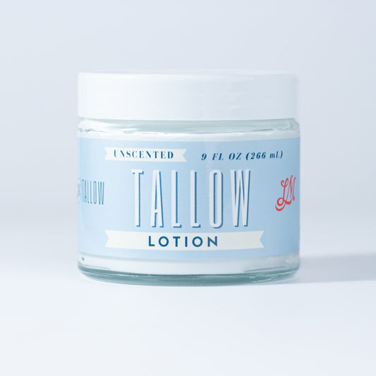 Unscented Tallow Lotion | All-Natural Beef Tallow Moisturizer - Blessings Grow Meadows