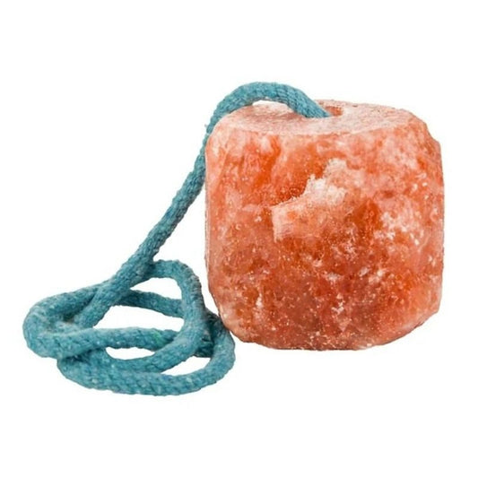 StateLineTack Gatsby Himalayan Rock Salt 2lb treat for horses, featuring a natural pink salt block for mineral supplementation.