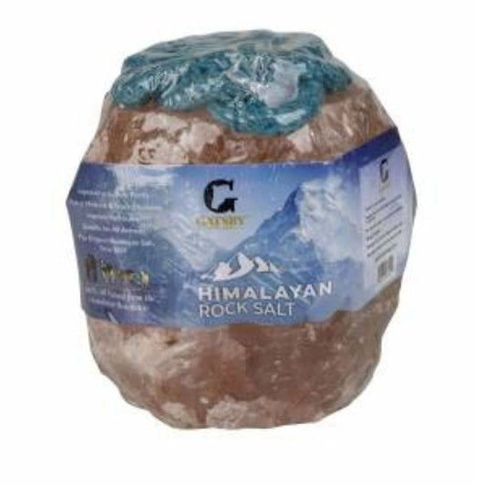 Gatsby Himalayan rock salt treat for horses, 4lb, from StateLineTack, shown in a close-up image with a natural pink mineral appearance.