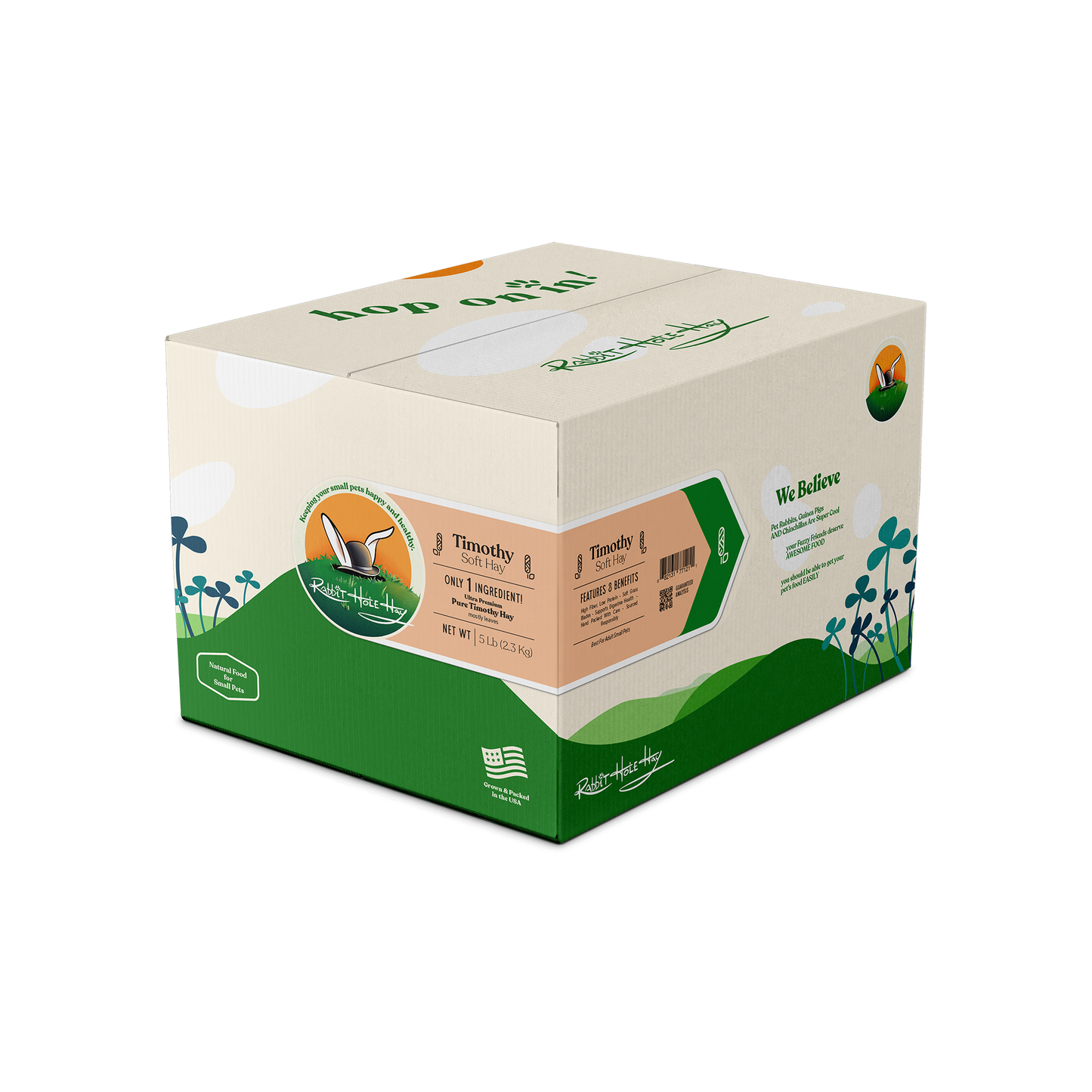 Rabbit Hole Hay Ultra Premium Soft Timothy Hay - Rabbit Hole Hay ~ Blessings Grow Meadows