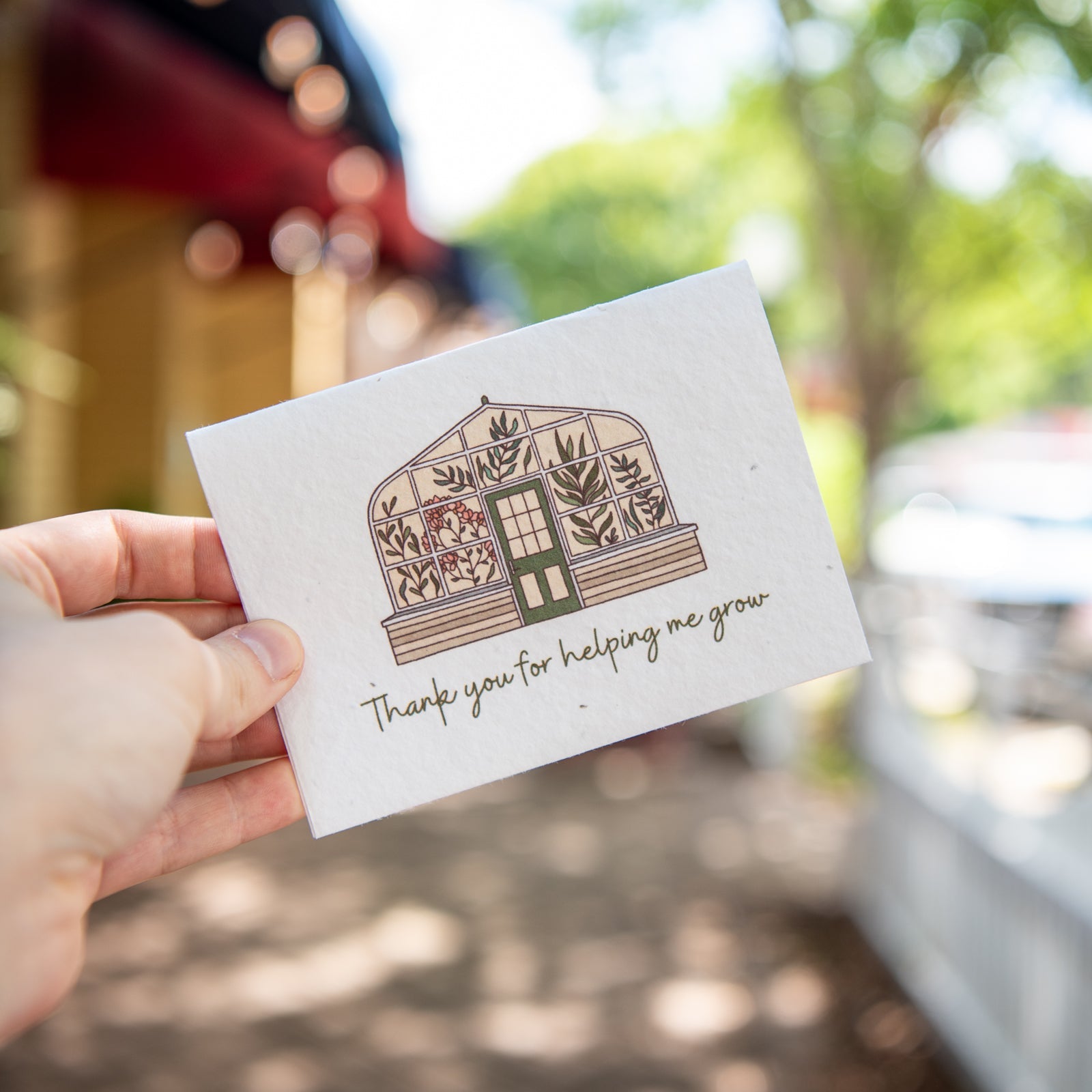 Thank You For Helping Me Grow - Plantable Seed cards - Blessings Grow Meadows -