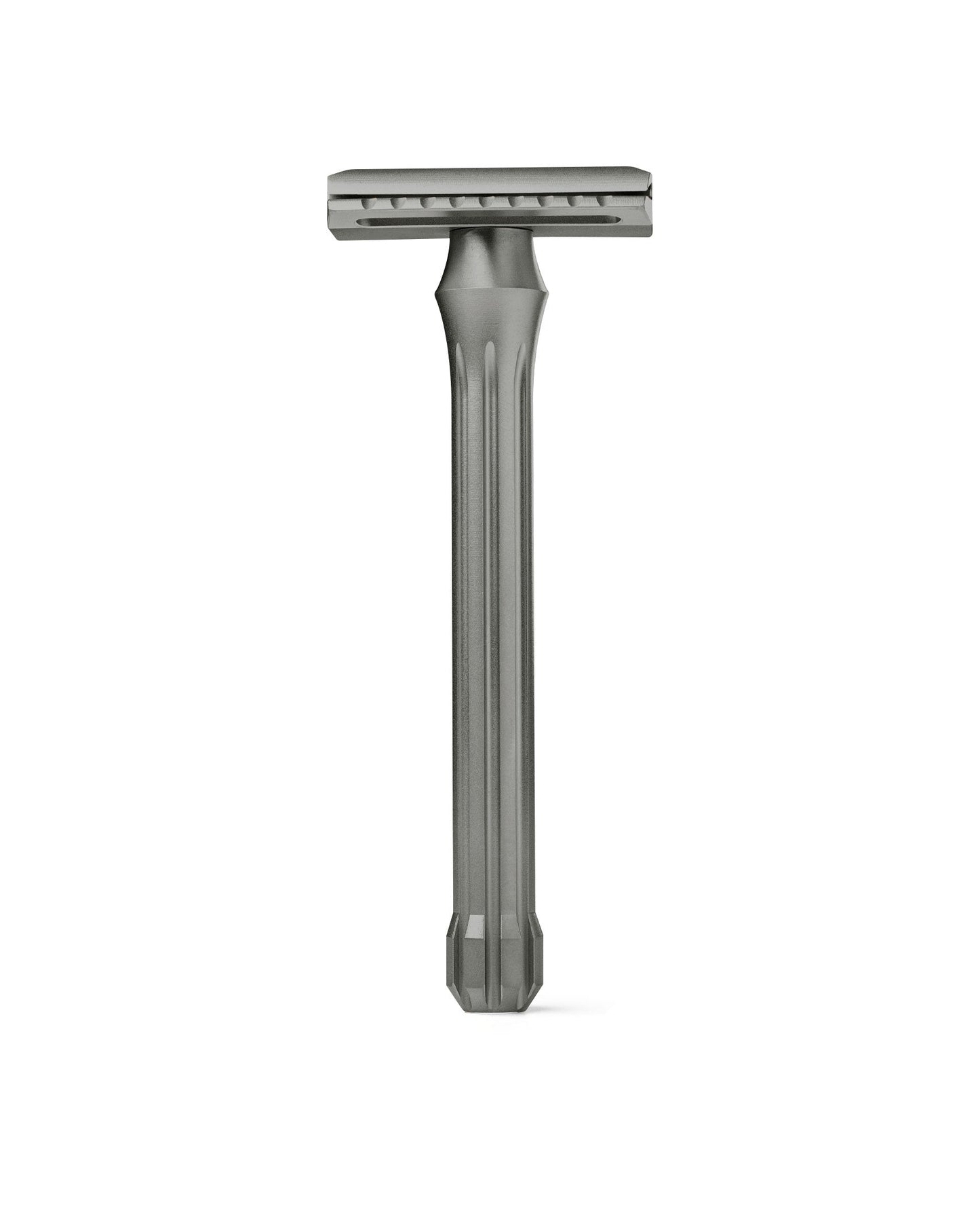 Blackbird Titanium razor handle by Blackland Razors with sleek titanium finish and ergonomic design.