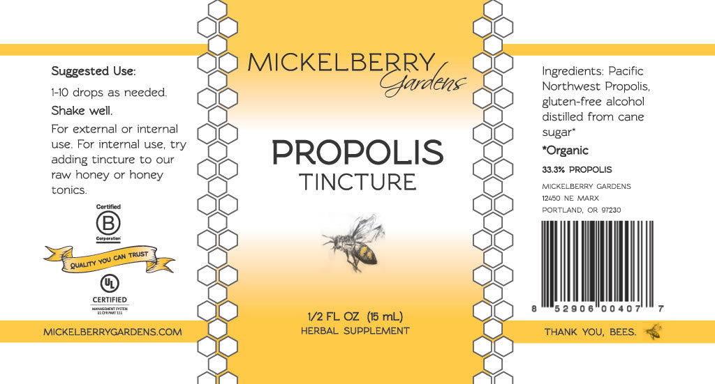Propolis Tincture - Mickelberry Gardens ~ Blessings Grow Meadows
