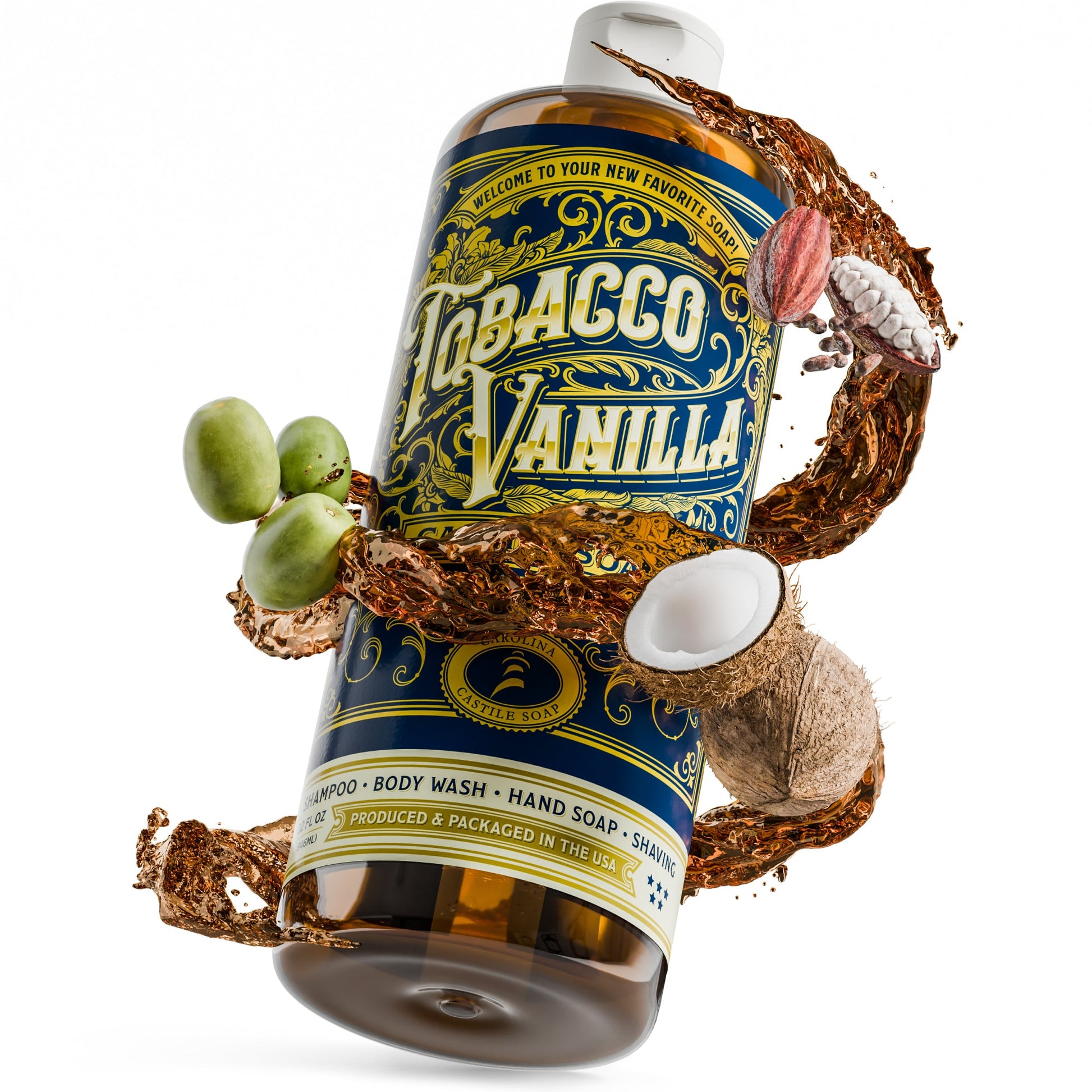 Tobacco Vanilla Castile Soap - Carolina Castile Soap ~ Blessings Grow Meadows