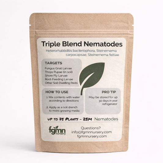 Triple Blend Nematodes for Broad-Spectrum Soil Pest Control - FGMN Nursery ~ Blessings Grow Meadows