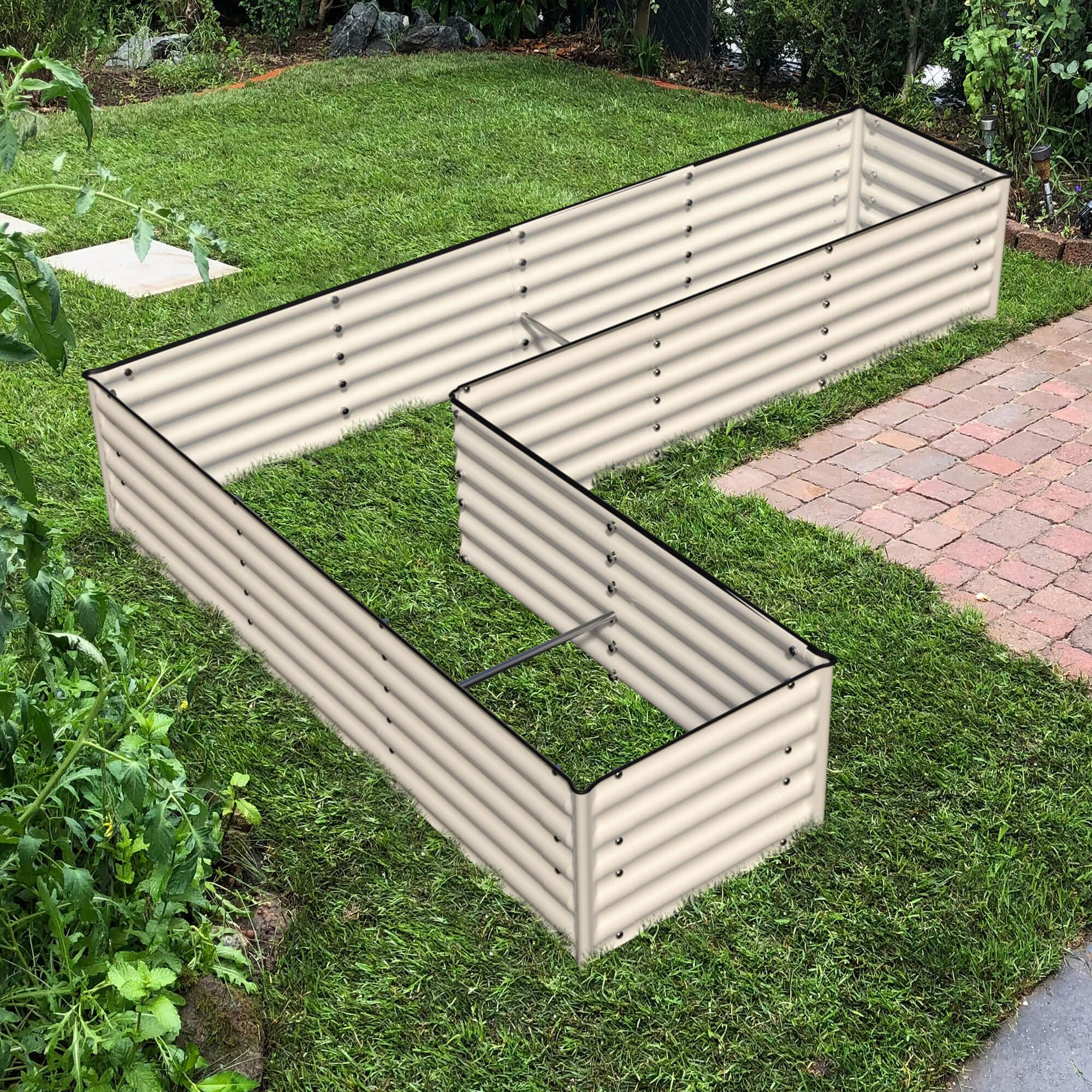 Olle Gardens 17" Tall "L" Shape Infinity Raised Garden Bed