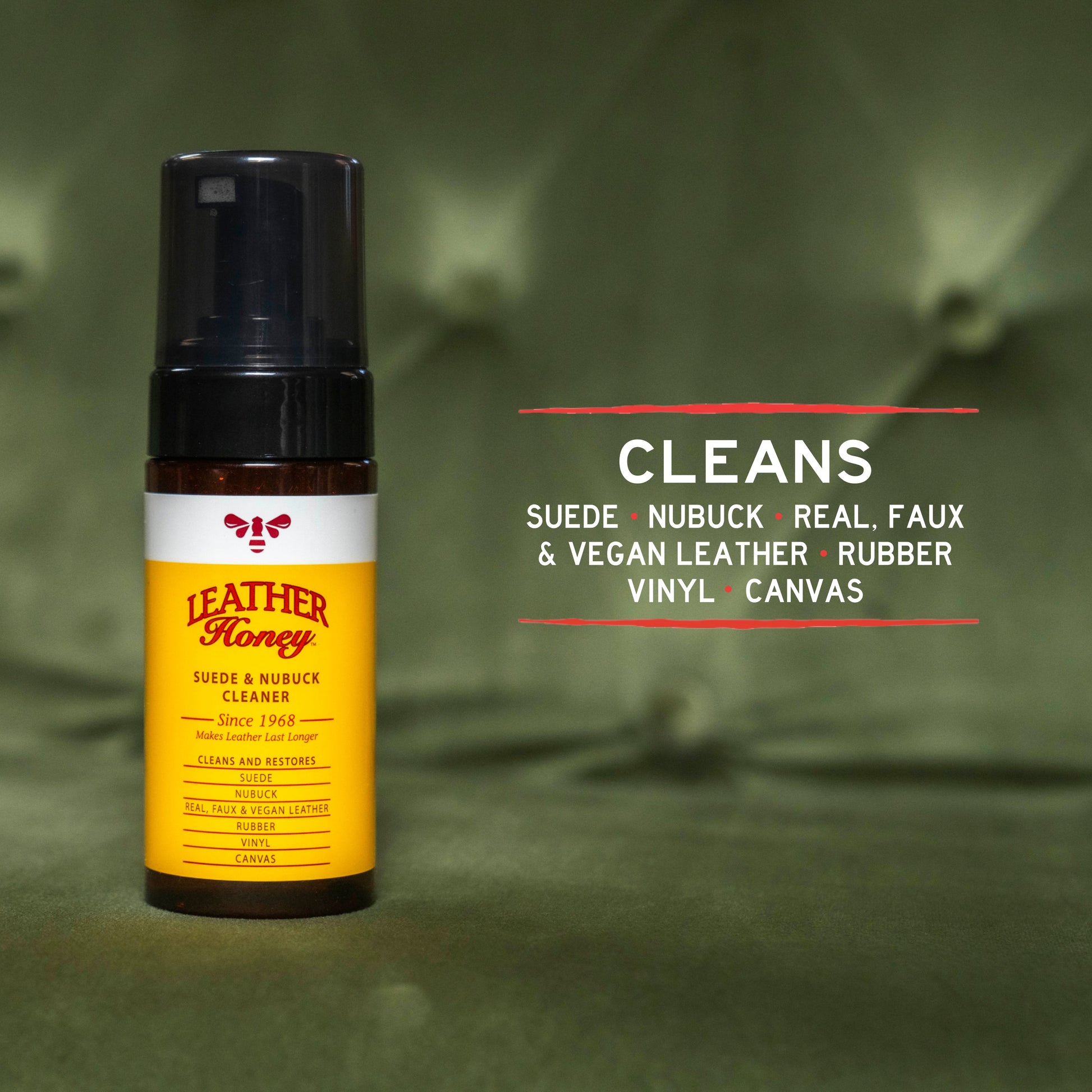 Leather Honey suede and nubuck care kit with cleaning brushes, conditioners, and protectants for maintaining soft, durable suede and nubuck shoes.