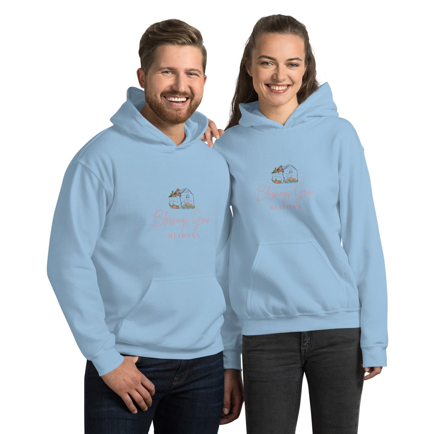 Unisex Blessings Grow Meadows Logo Hoodie - Blessings Grow Meadows -