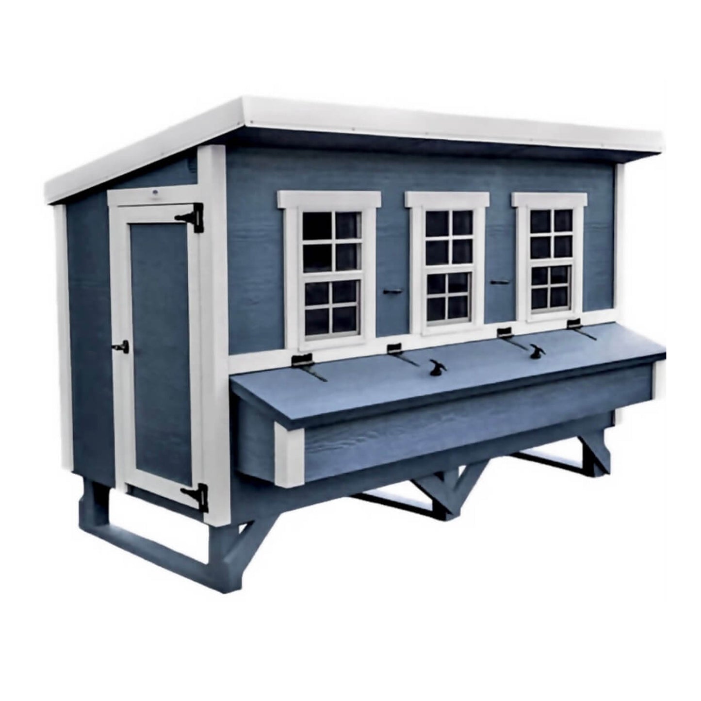 OverEZ XL chicken coop with spacious design, suitable for up to 20 chickens, featuring sturdy construction and ventilation.