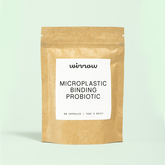 Winnow Daily Probiotic Refill Packs showing multiple sachets of probiotic supplements on a white background