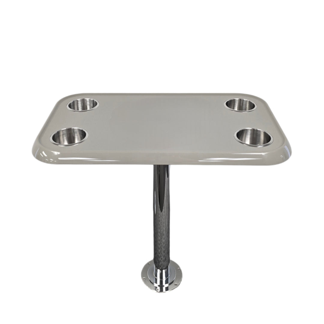Boat Table Set - 6" Flush Mount Floor Plate / Anti Wobble (6 colors)