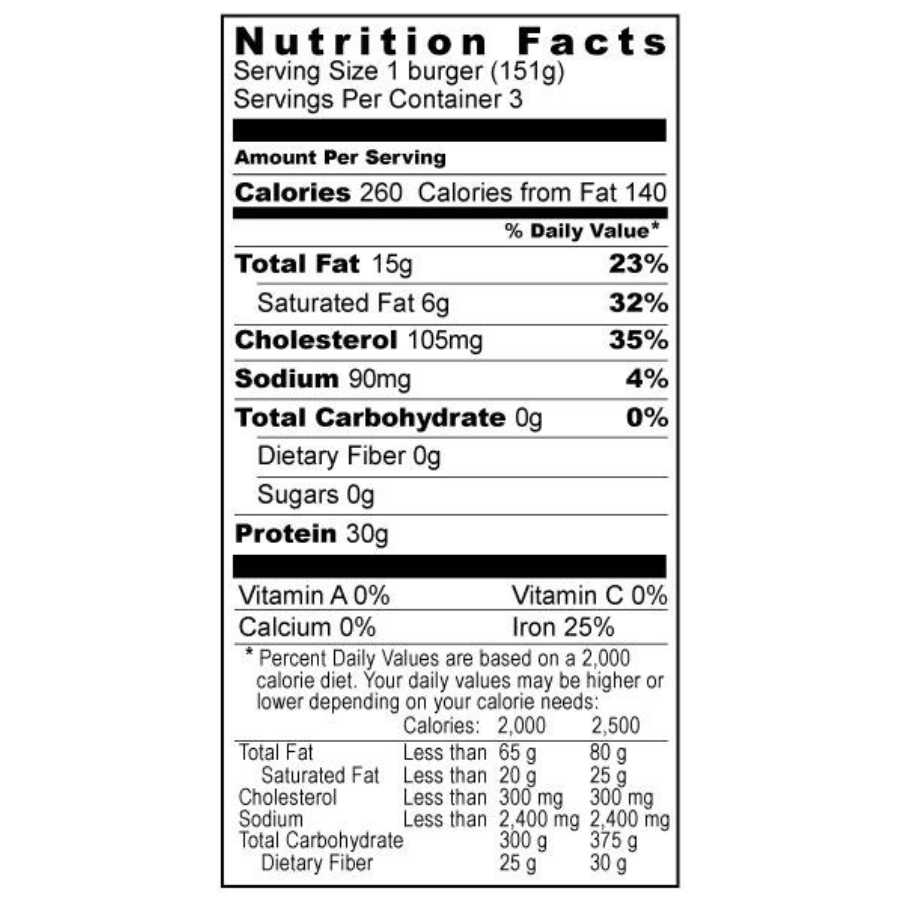 Bison Burger Patties | 12 - 1/3 lb Pre-Formed Burgers | Case of 4 | Nebraska Bison - BuyNebraska.com ~ Blessings Grow Meadows