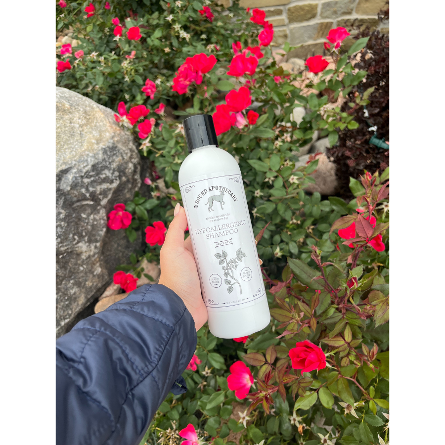 Unscented Hypoallergenic Dog Shampoo | 16 oz | The Hound Apothecary - BuyNebraska.com ~ Blessings Grow Meadows