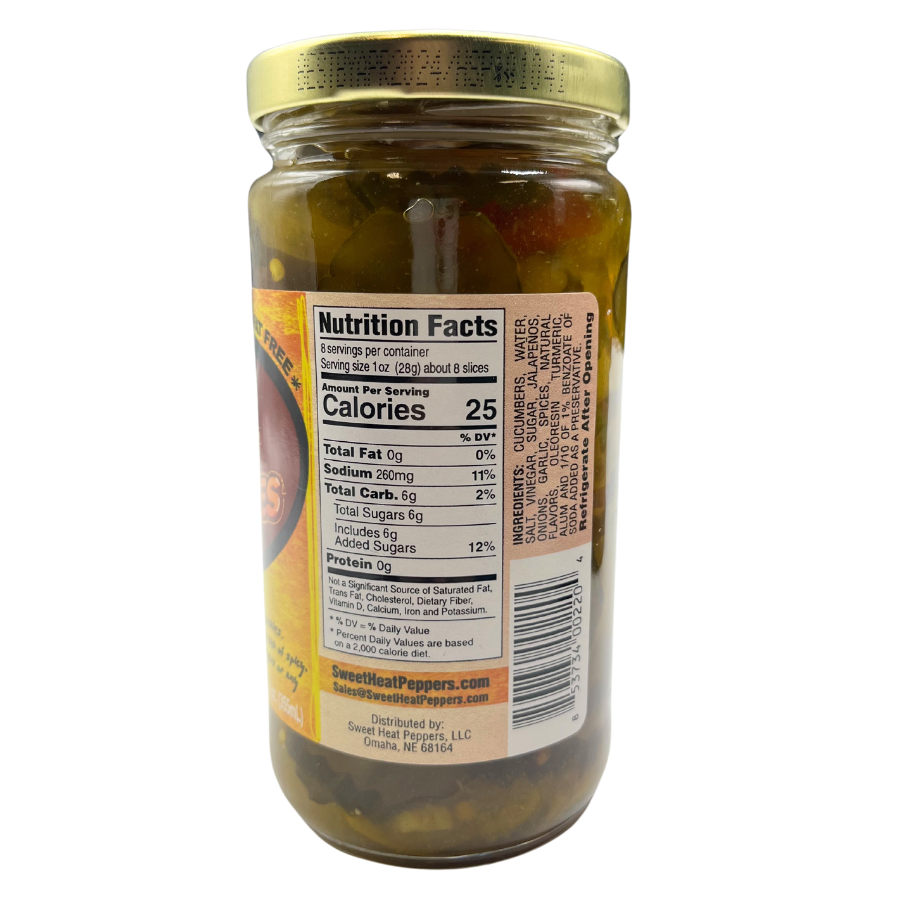 Sweet Heat Pickles | 12 oz | Brenmar - BuyNebraska.com ~ Blessings Grow Meadows