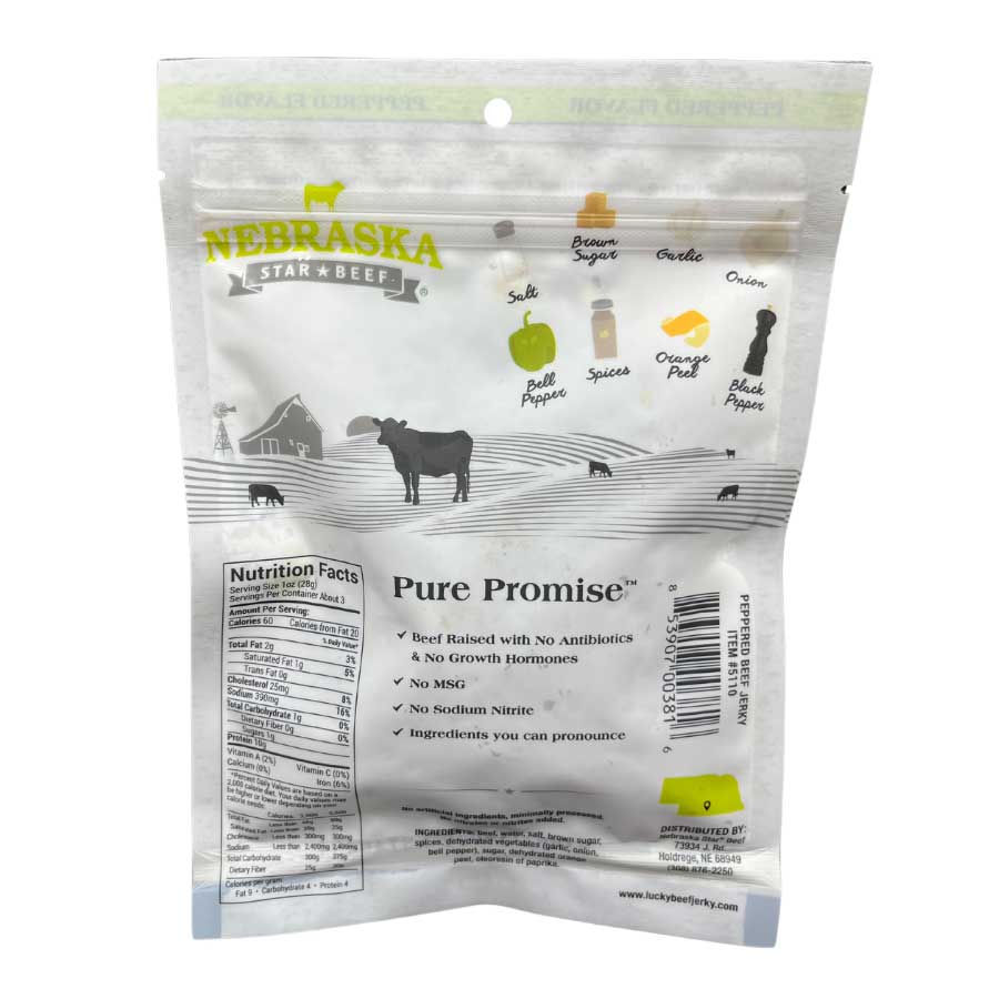 Black Pepper Beef Jerky | 3 oz | Nebraska Star Beef - BuyNebraska.com ~ Blessings Grow Meadows