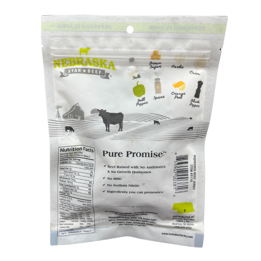 Black Pepper Beef Jerky | 3 oz | Nebraska Star Beef - BuyNebraska.com ~ Blessings Grow Meadows