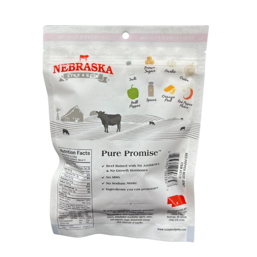 Red Pepper Beef Jerky | 3 oz | Nebraska Star Beef - BuyNebraska.com ~ Blessings Grow Meadows