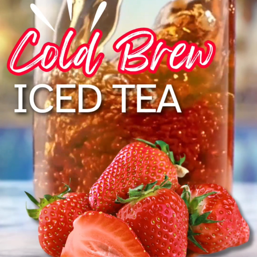 Strawberry Tea | Cold Brew Black Tea | 2 Pitcher Bags | Caffeinated | Tea n More - BuyNebraska.com ~ Blessings Grow Meadows