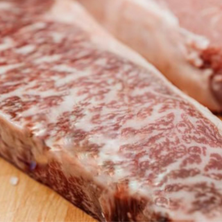 Five Oaks Farm Wagyu FOF The Wagyu Welcome Box with assorted Wagyu beef cuts and branding on the packaging.