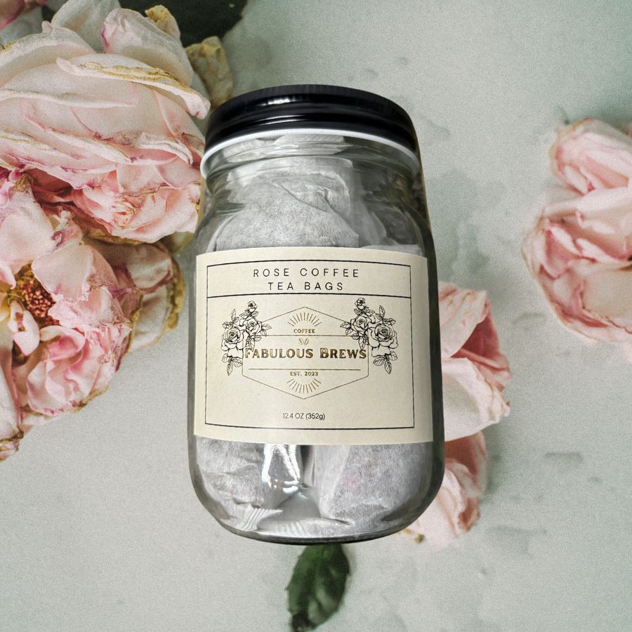 Rose Infused Coffee Tea Bags | 12.4 oz | Fabulous Brews - BuyNebraska.com ~ Blessings Grow Meadows