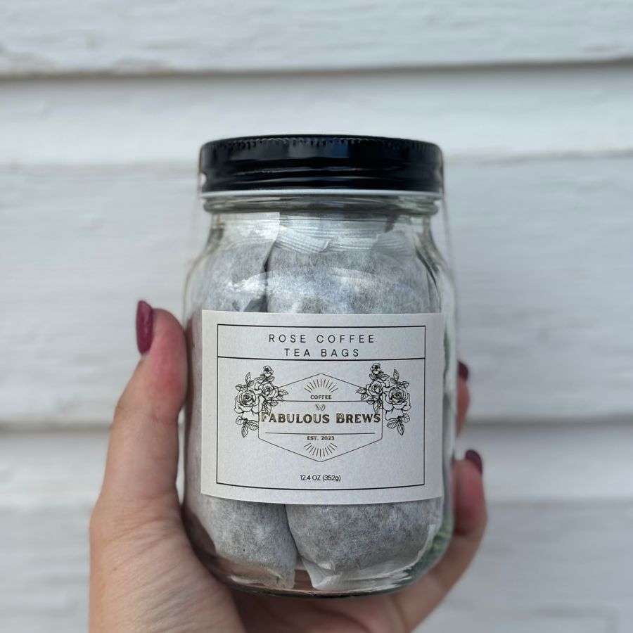 Rose Infused Coffee Tea Bags | 12.4 oz | Fabulous Brews - BuyNebraska.com ~ Blessings Grow Meadows