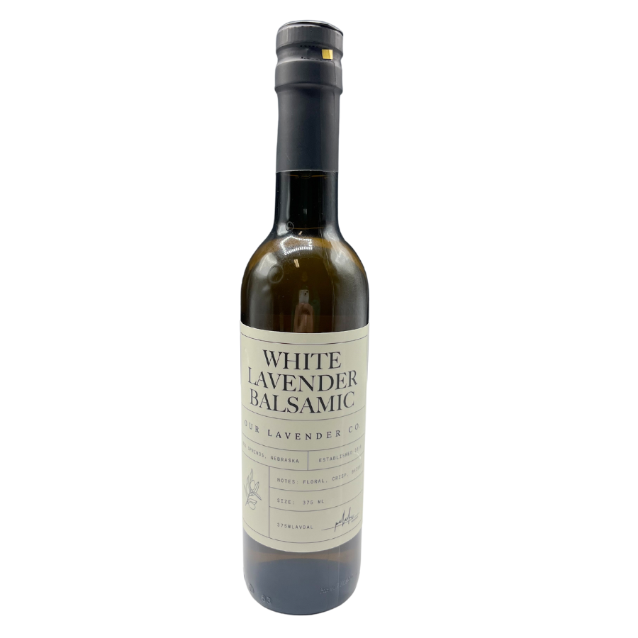 White Lavender Balsamic Vinegar | 12.7 oz | Our Lavender Co - BuyNebraska.com ~ Blessings Grow Meadows