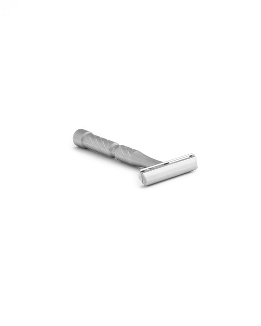 Blackland Razors Vector safety razor with sleek design, featuring a polished metal handle and head for a close shave.