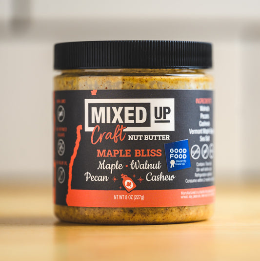 "Maple Bliss" - Maple, Walnut & Pecan Nut Butter - 8 oz - Mixed Up Foods ~ Blessings Grow Meadows