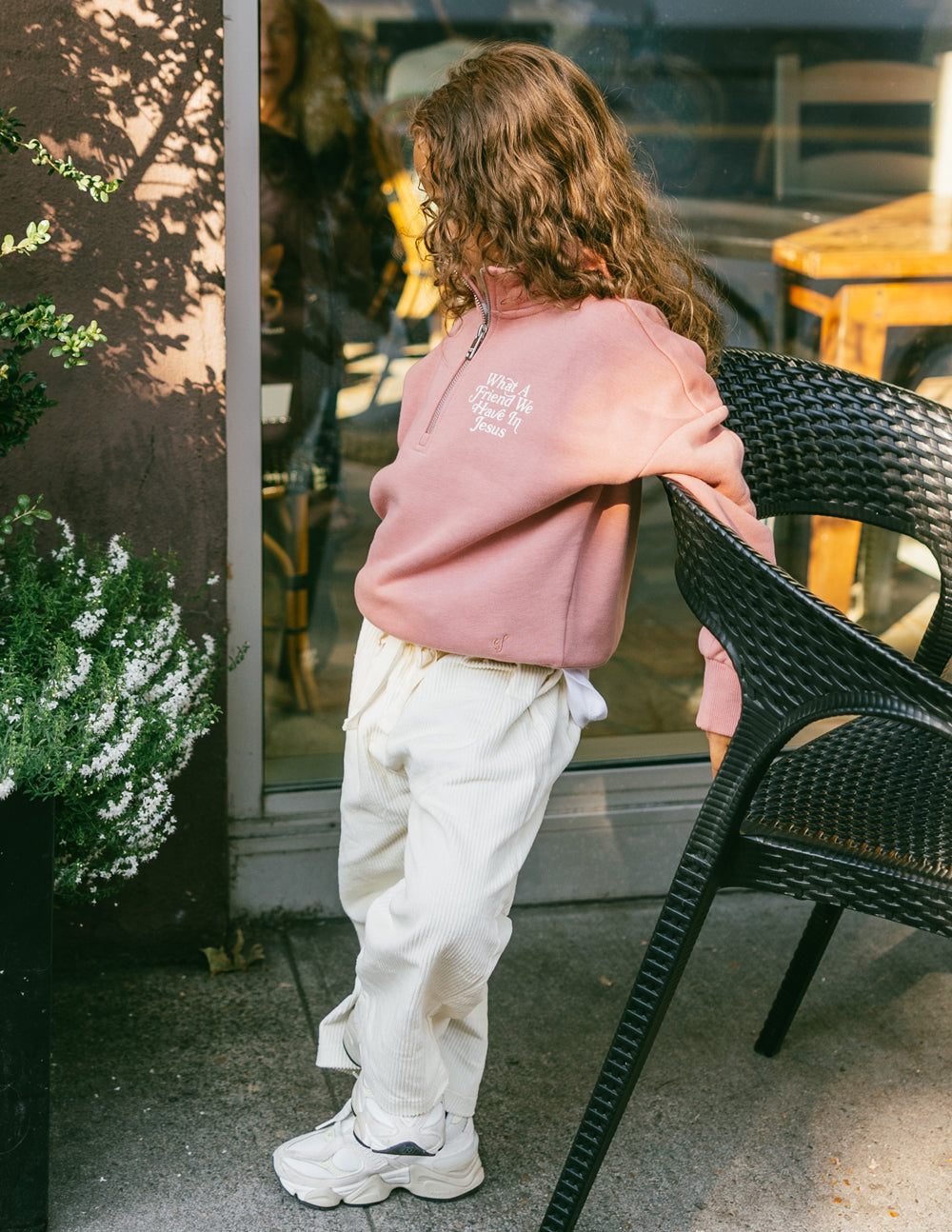 What a Friend in Jesus Kids Half-Zip - Blessings Grow Meadows