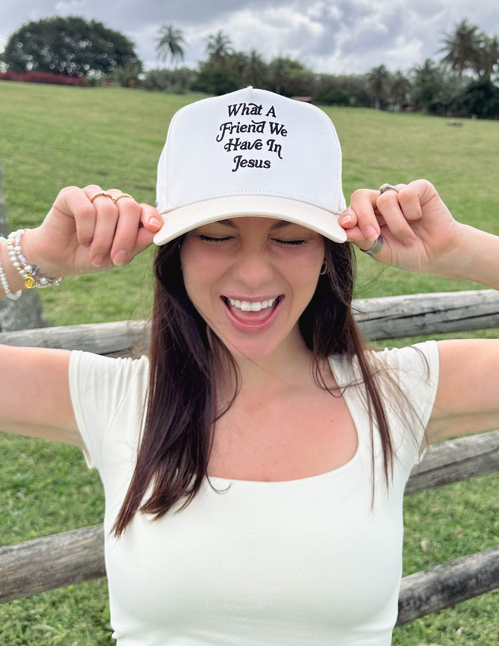 What a Friend in Jesus Trucker Hat - Blessings Grow Meadows