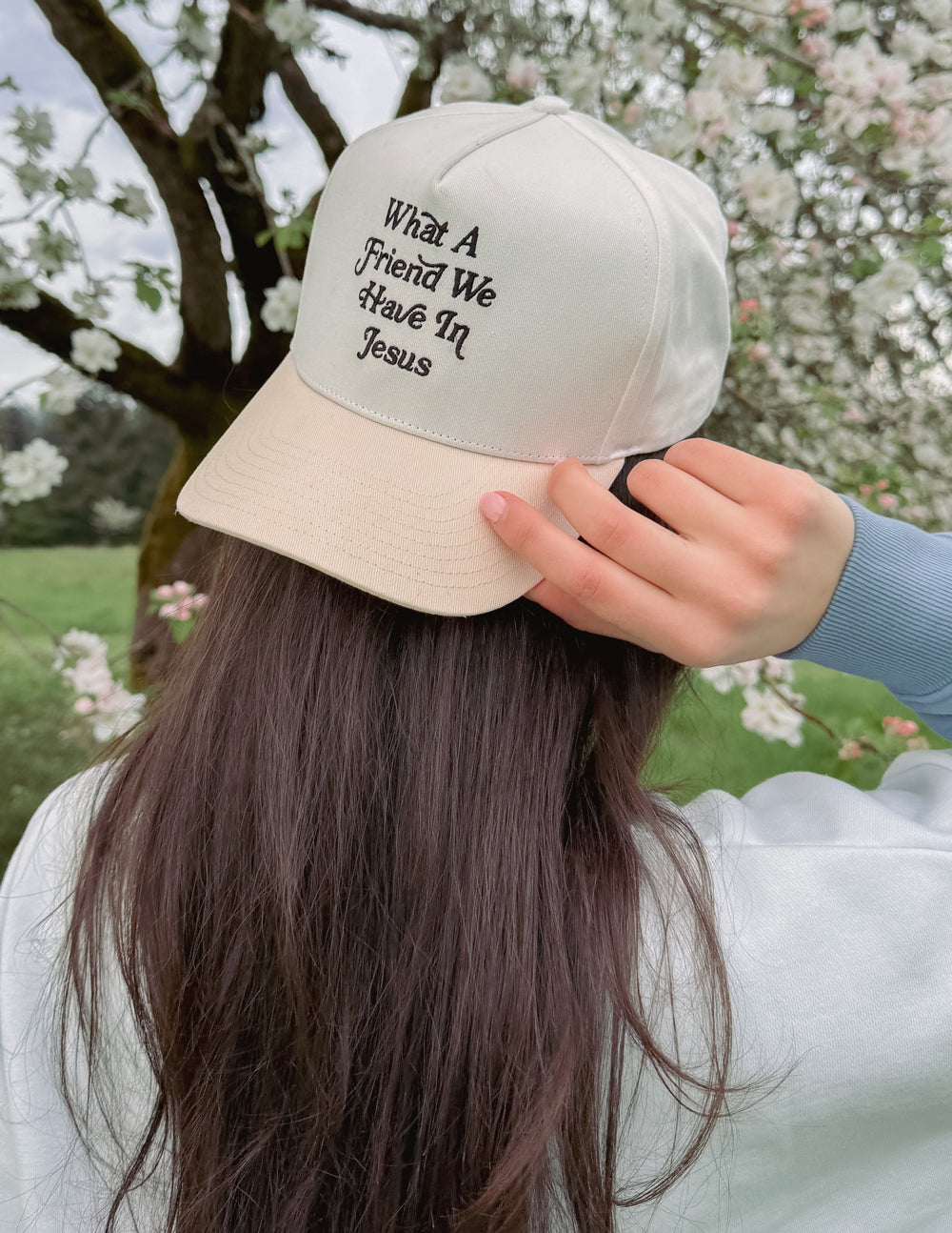 What a Friend in Jesus Trucker Hat - Blessings Grow Meadows