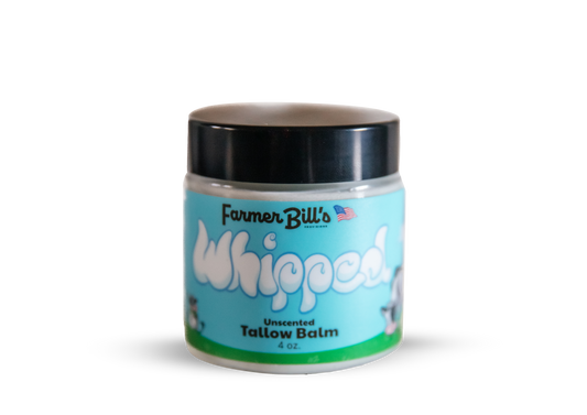 Whipped Unscented Grass-fed Tallow Balm 4 oz - Blessings Grow Meadows -