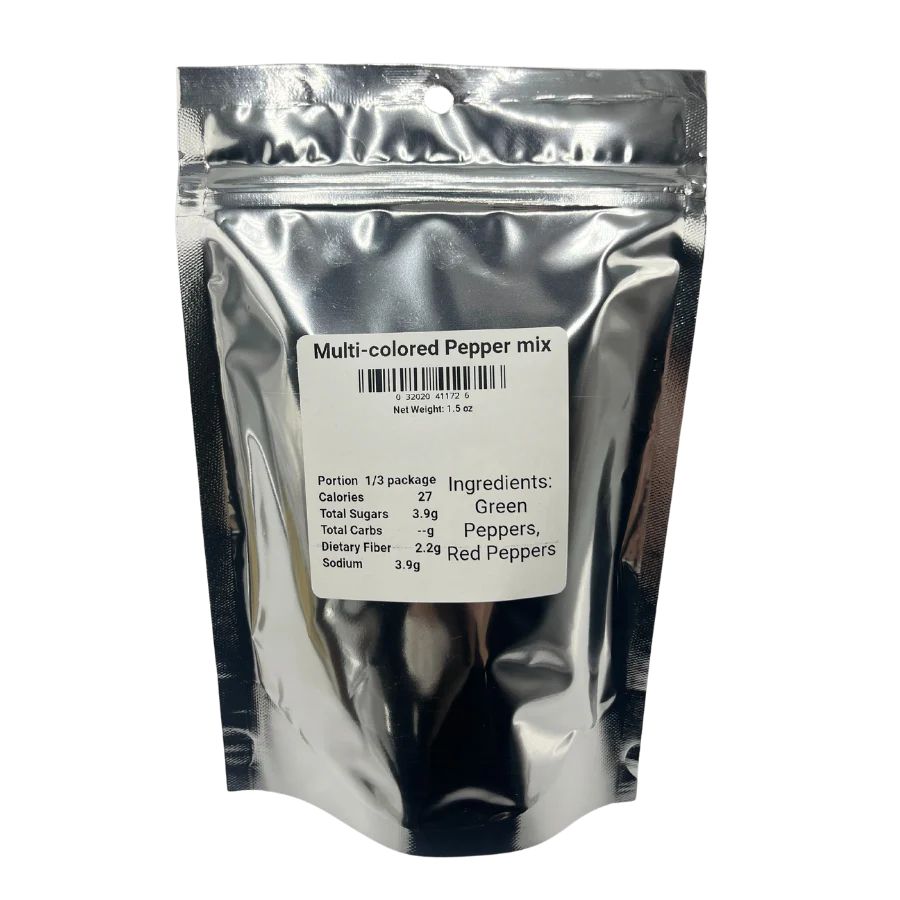 SALE | Freeze Dried Bell Pepper Medley | 1.5 oz | Wicked Good Foods - BuyNebraska.com ~ Blessings Grow Meadows