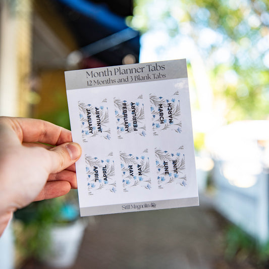 Wildflower Whisper Planner Tabs  - Sticker Sheet - Blessings Grow Meadows -