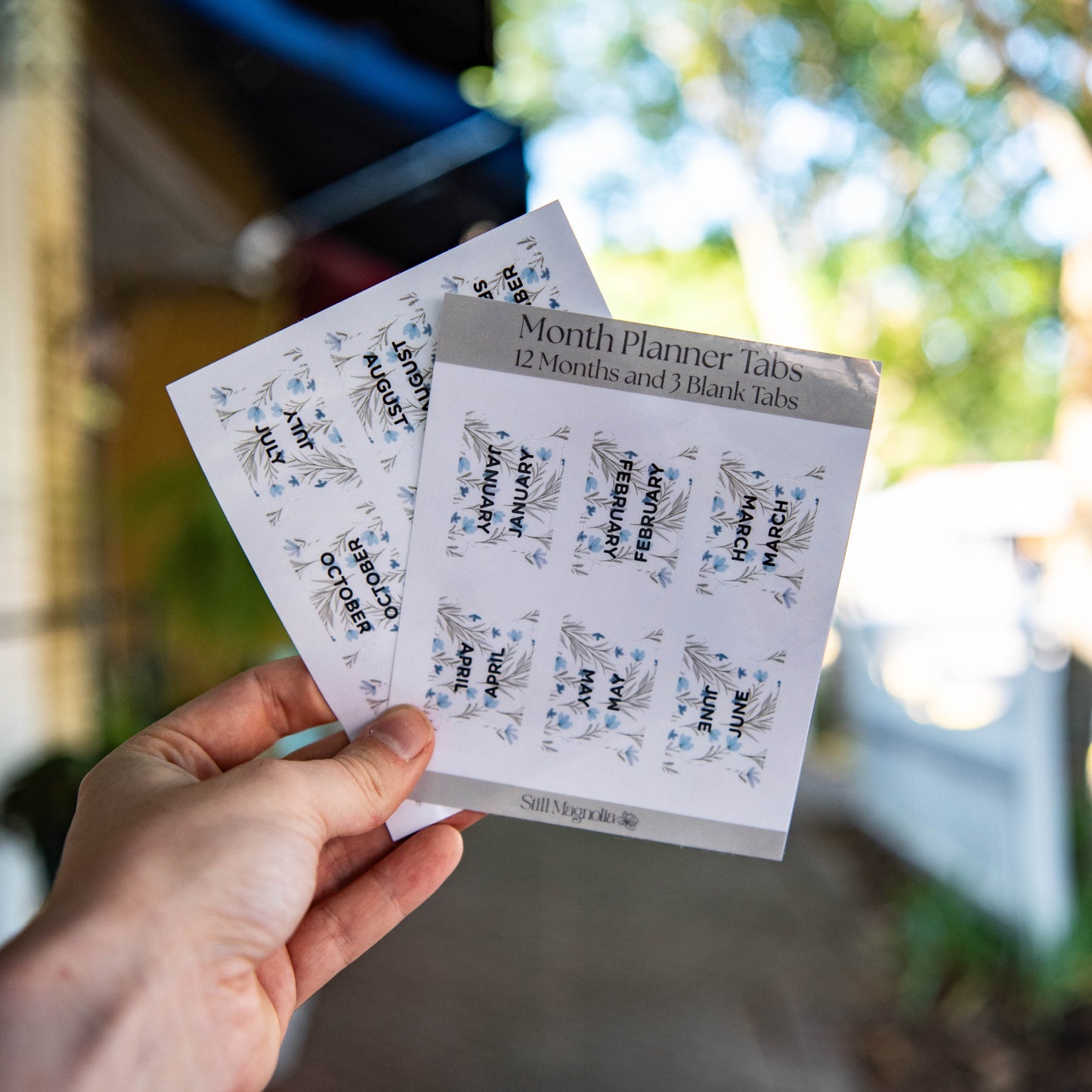 Wildflower Whisper Planner Tabs  - Sticker Sheet - Blessings Grow Meadows -