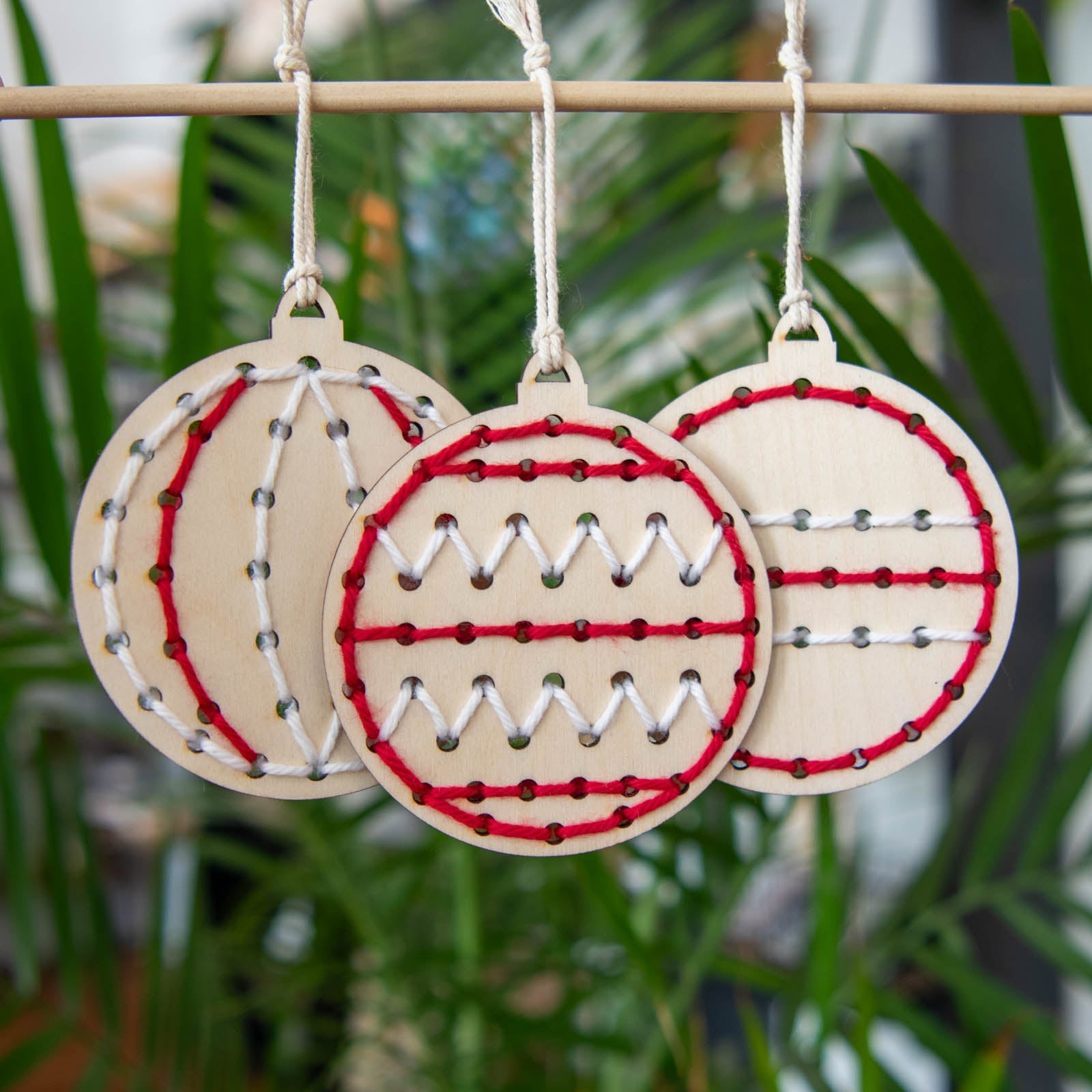 Yarn Christmas Ornament Embroidery Kit - Blessings Grow Meadows -