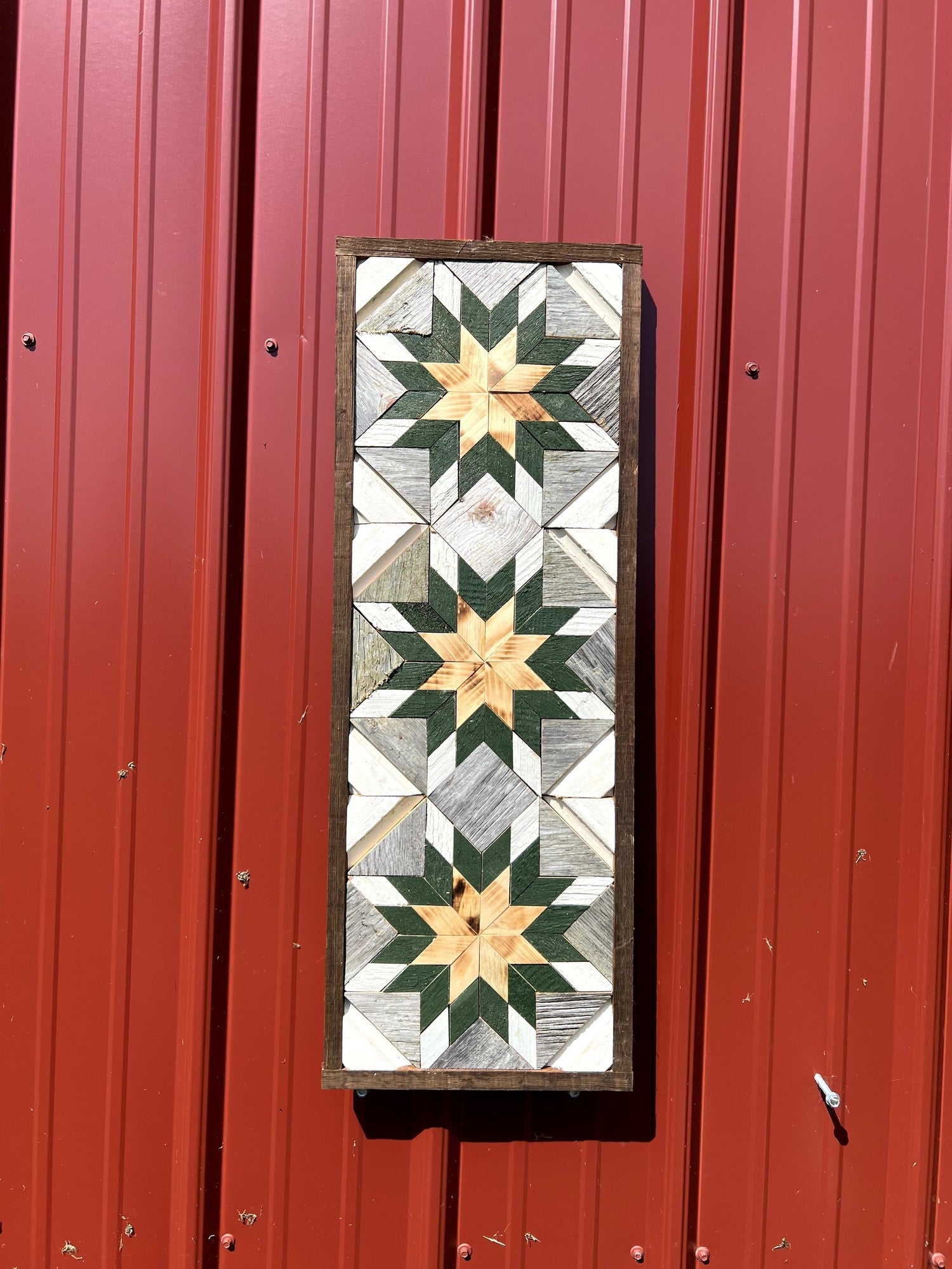 Amish Handmade Barn Quilt - Banner (10.5 in x 30 in) - Amish Country Store ~ Blessings Grow Meadows