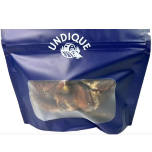 Organic quail treats featuring crunchy sticks and legs, ideal for healthy and delicious pet snacks from Quailz.com.