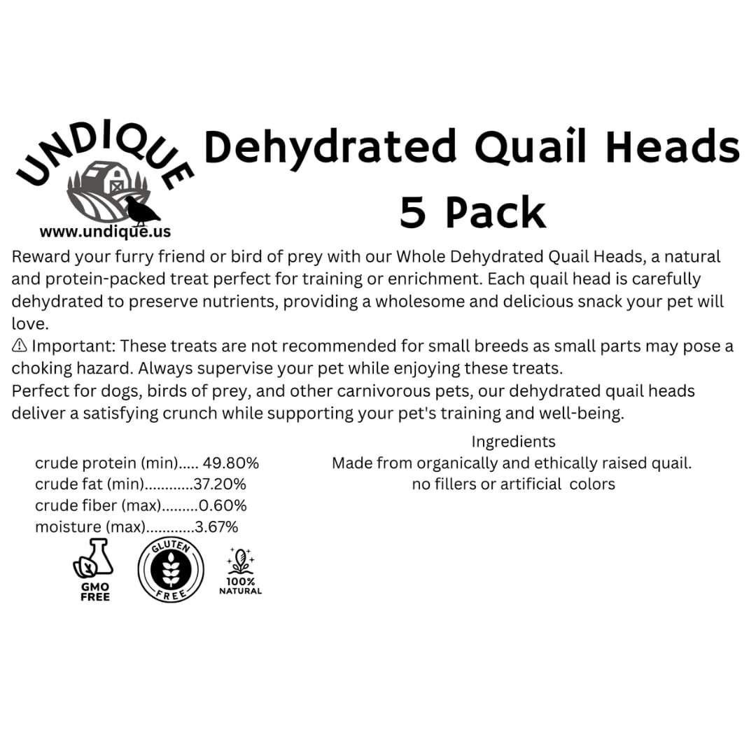 Fine Feline Feasts Quail Heads gourmet cat treats from Quailz.com, high-protein, nutrient-dense treats for healthy skin and coat.