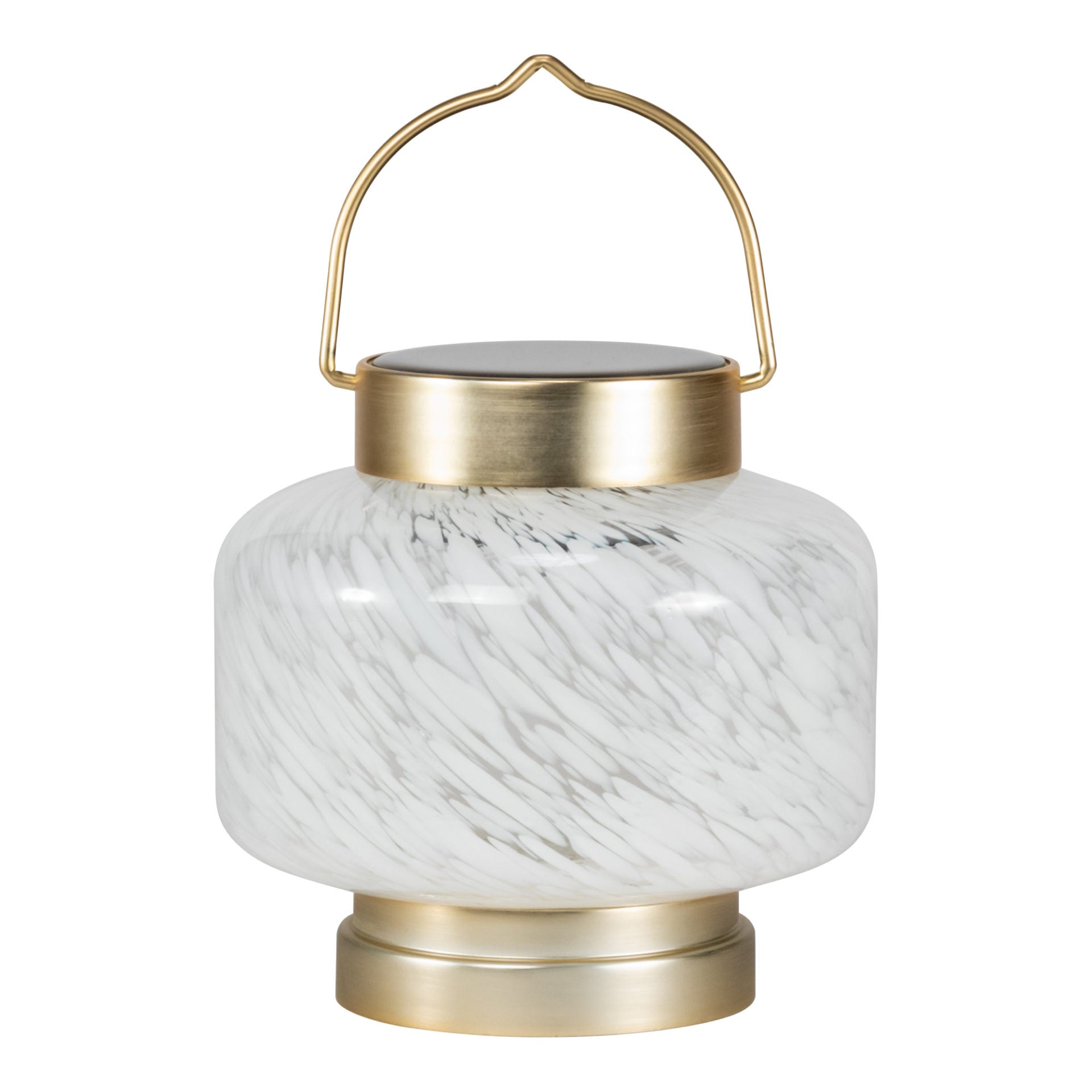 Allsop Home & Garden Boaters Glass Solar Lanterns with clear cylindrical design and integrated solar panel for outdoor lighting.