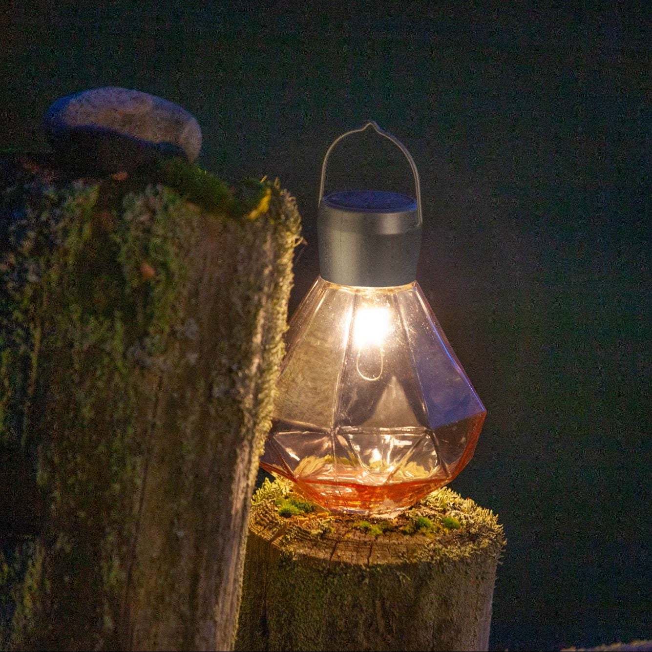 5.5" Gem Light Glass Solar Lanterns - Blessings Grow Meadows