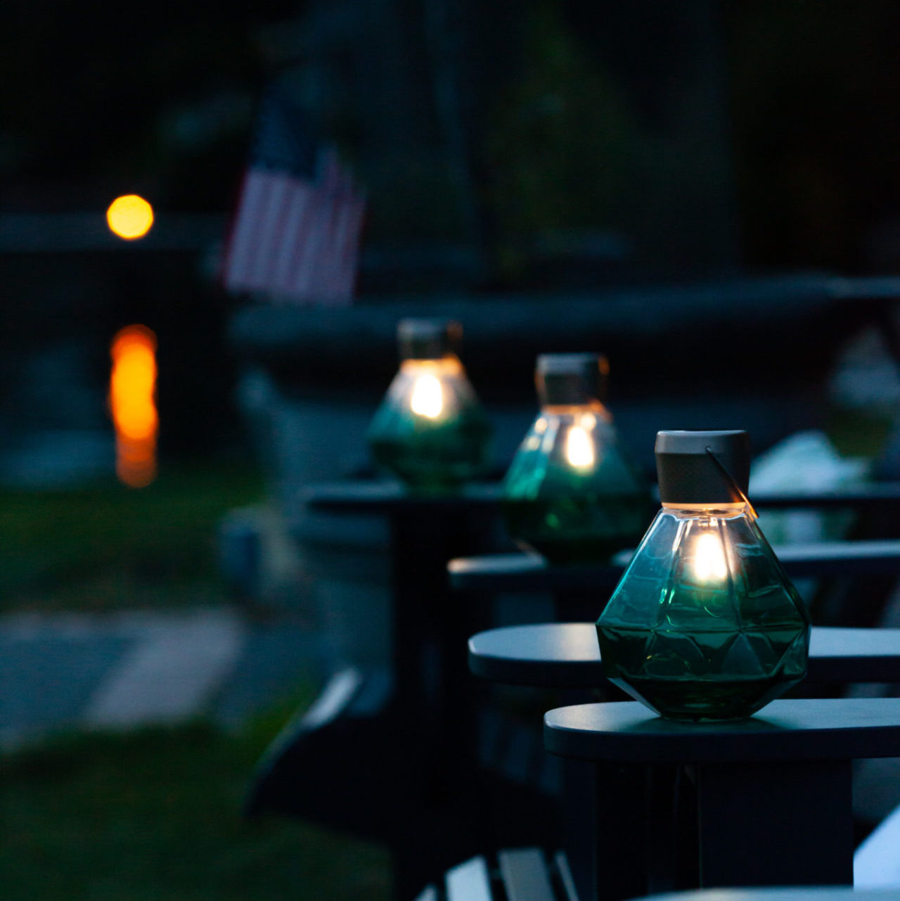 5.5" Gem Light Glass Solar Lanterns - Blessings Grow Meadows