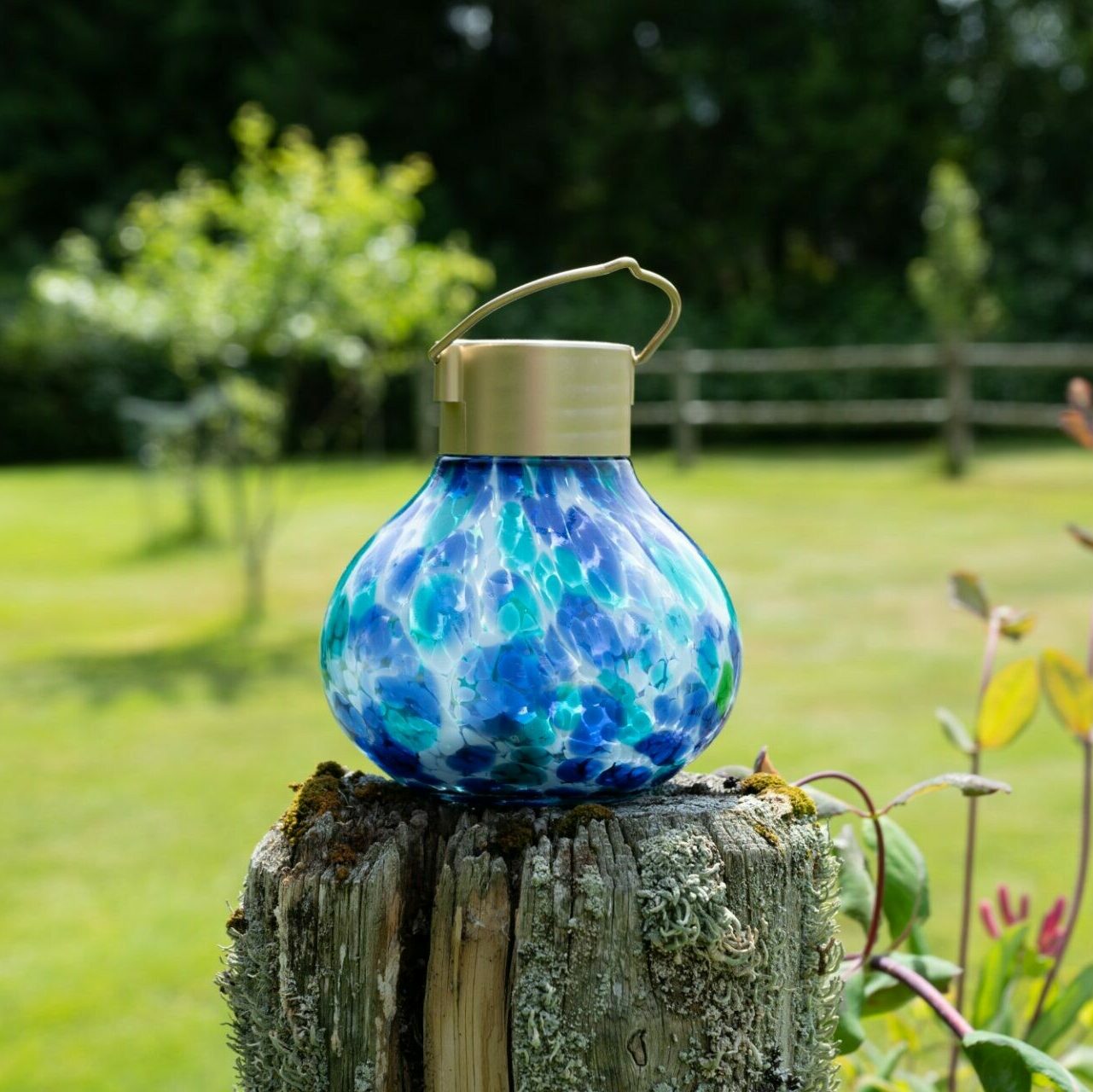 Solar Tea Lanterns 5" Handblown Glass - Blessings Grow Meadows