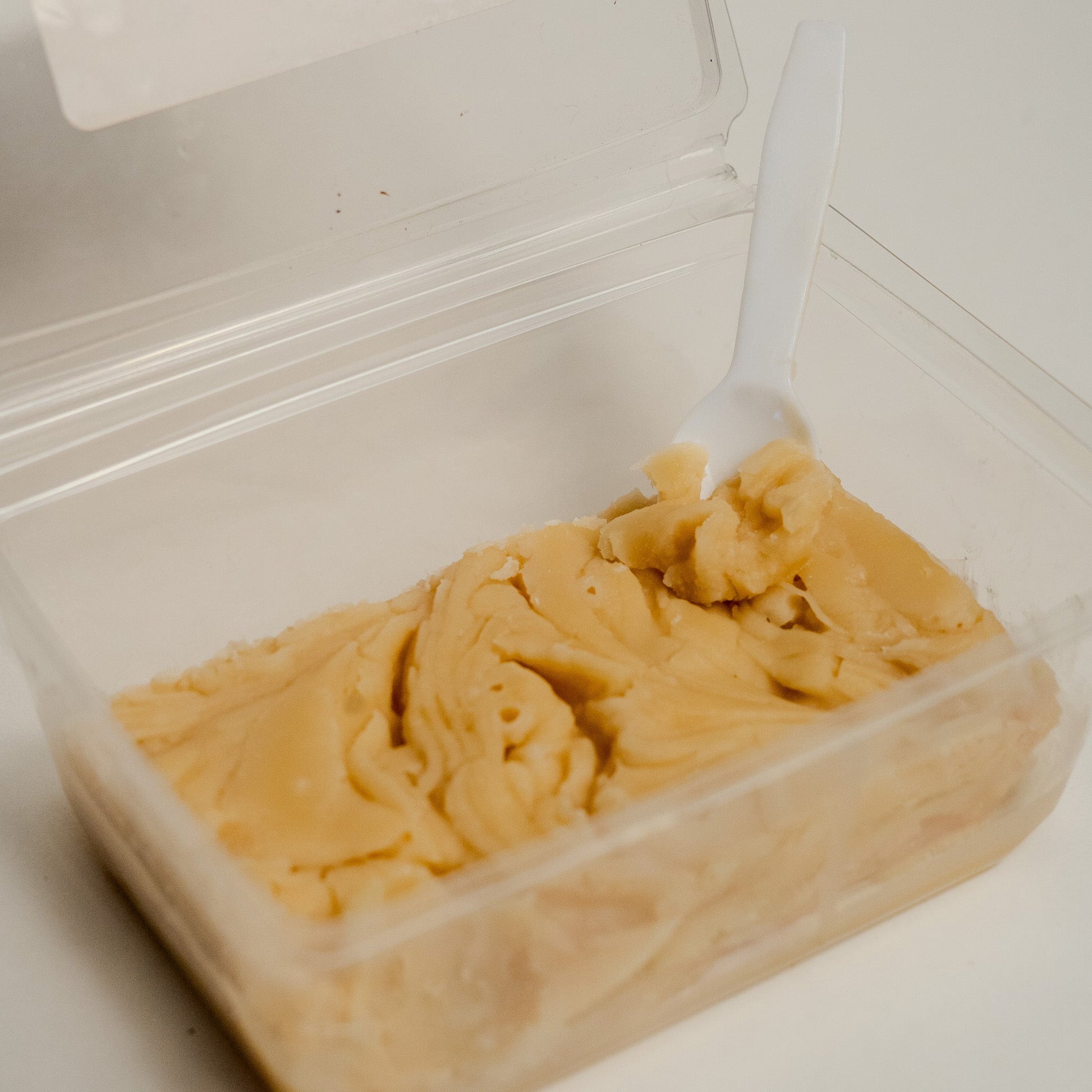Aquidneck Honey Honey Fudge piece with creamy texture and rich honey flavor, showcasing the handcrafted sweet treat.