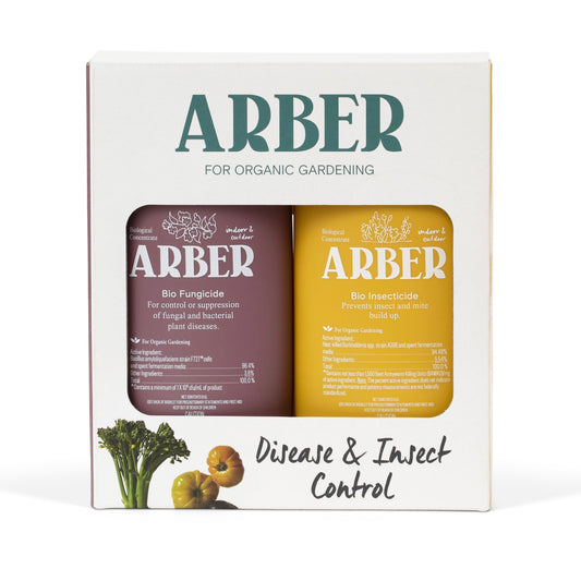 Organic Disease and Insect Control Starter Set kit by Arber, includes natural products for plant protection.
