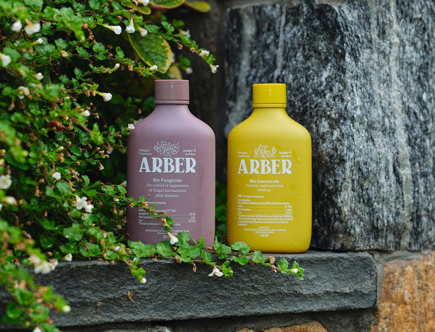 Organic disease and insect control starter kit by Arber, featuring natural solutions for garden pest and disease management.