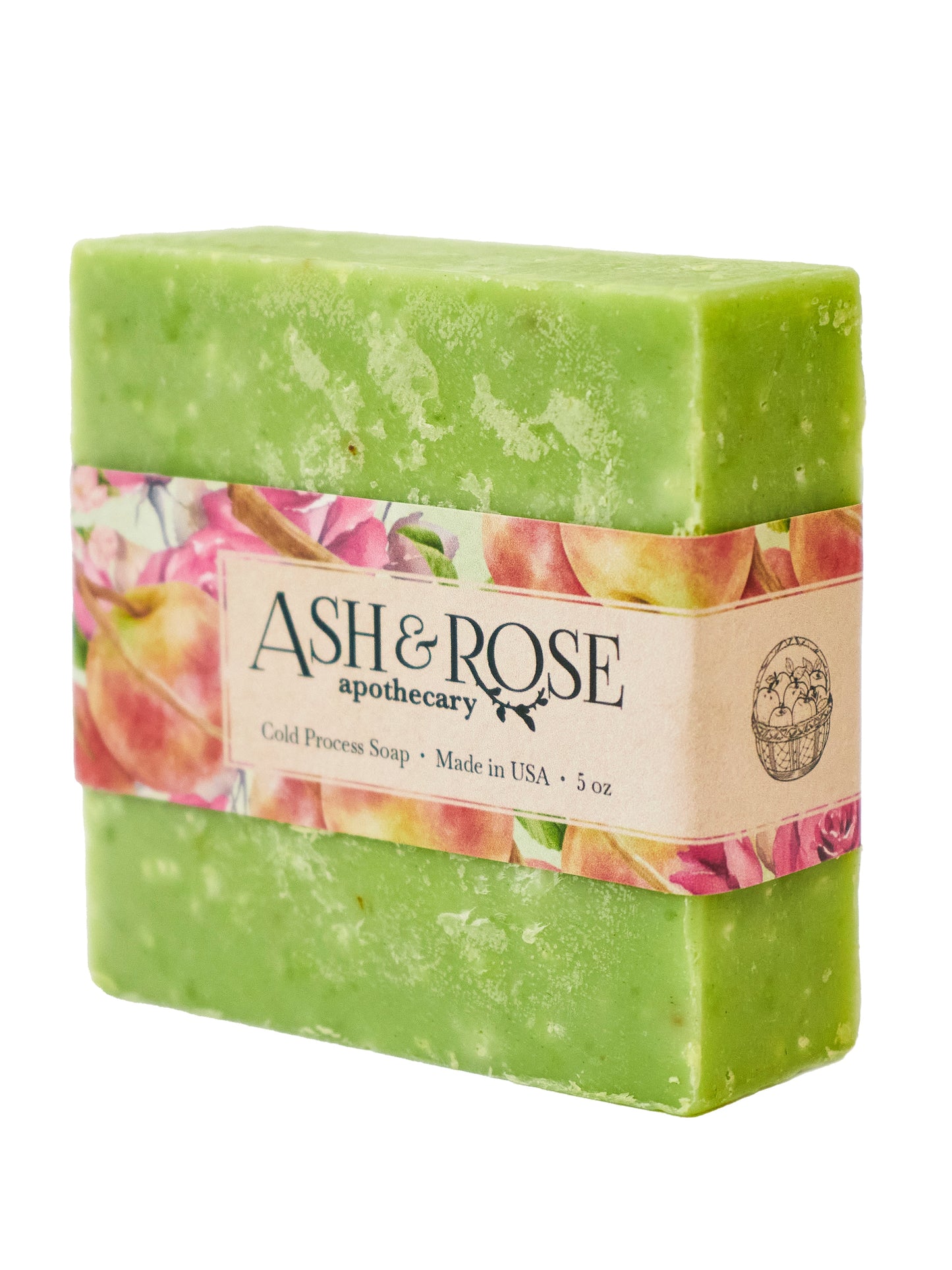 Apple Rose Soap Scrub Bar - Blessings Grow Meadows -