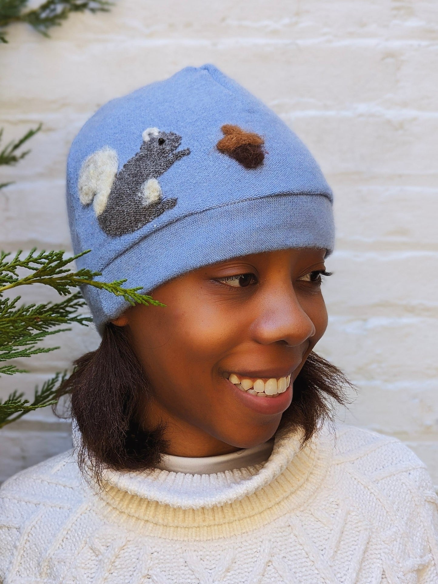 Squirrel Cashmere Hat - Adult - Blessings Grow Meadows -