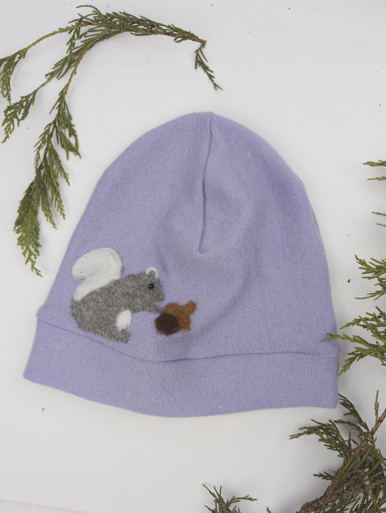 Squirrel Cashmere Hat - Adult - Blessings Grow Meadows -