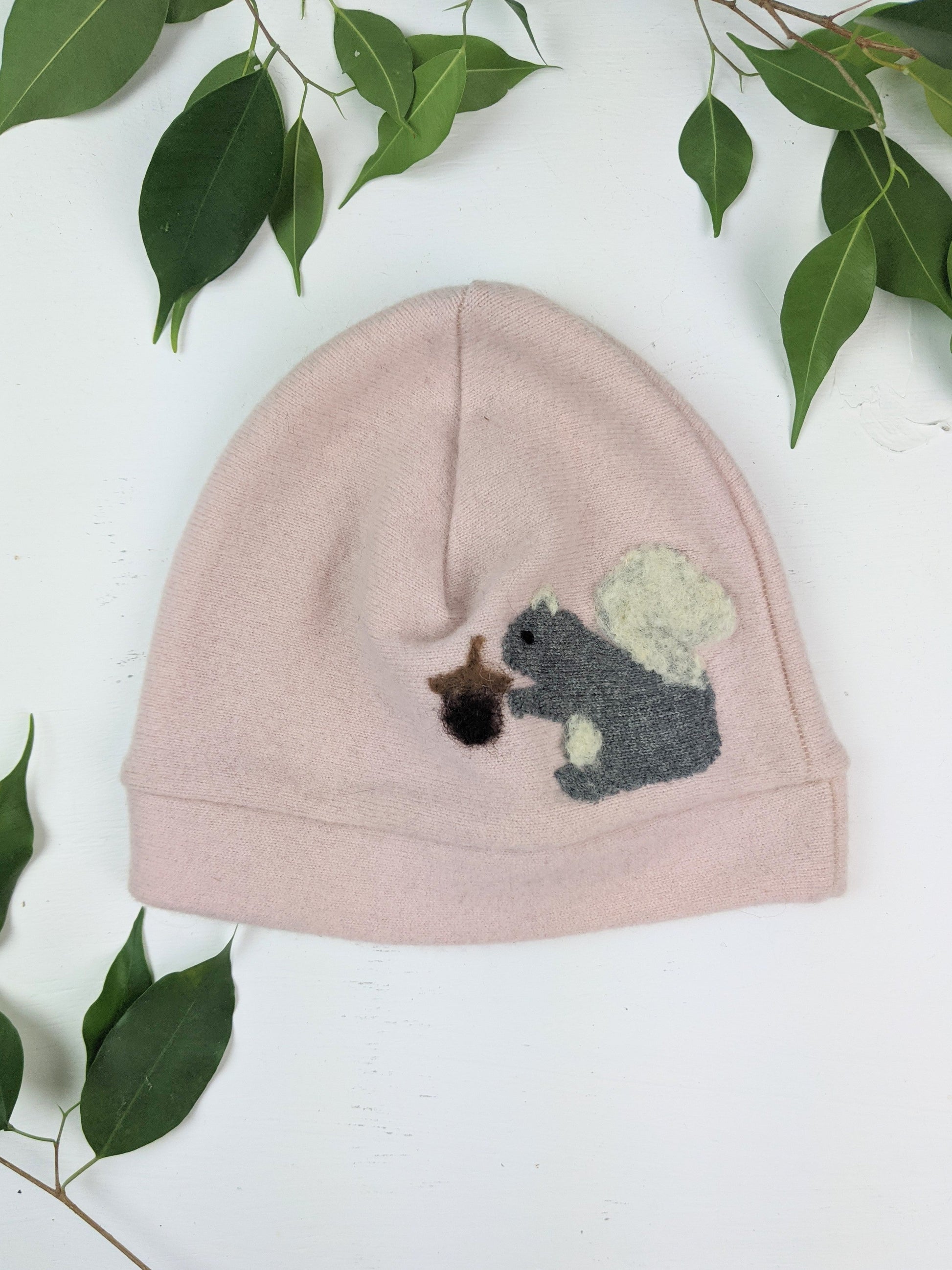 Squirrel Cashmere Hat - Adult - Blessings Grow Meadows -